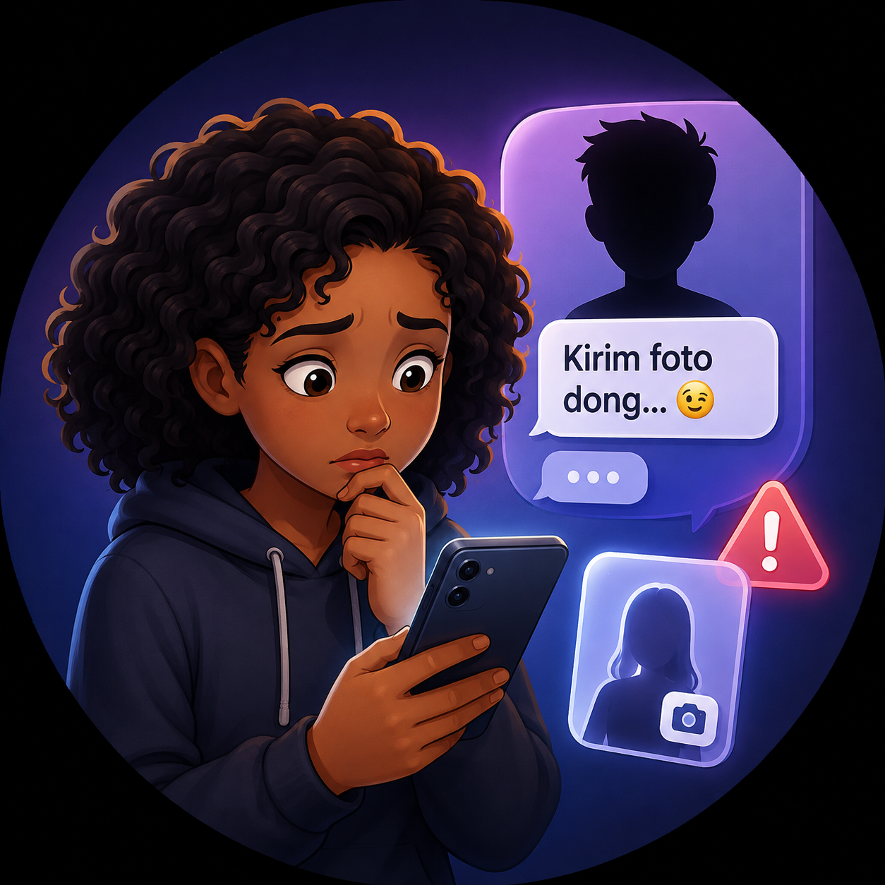 Ilustrasi Diminta Kirim Foto